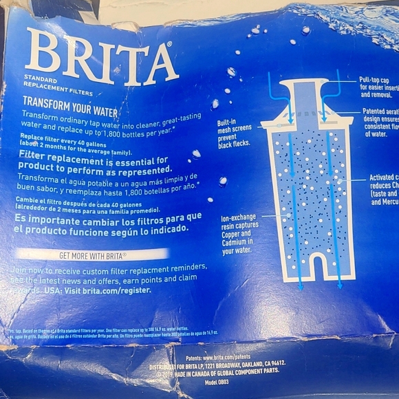 Brita filters still in packaging works for all systems except the stream systems - Picture 3 of 4